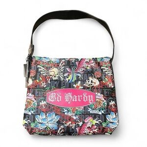 Ed Hardy grunge rhinestone purse
